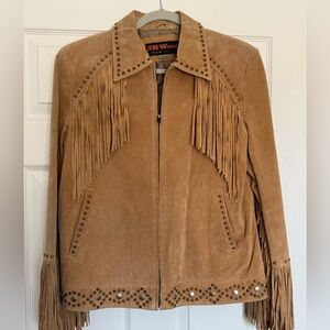 Tan Suede Fringe Jacket